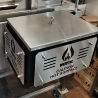 Bombero Mobile Fire Table - Side Mounted Brasero with Cover