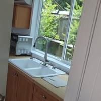10 ft Bamboo & porcelain sink