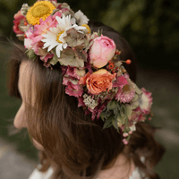 Blumenhaarkranz Braut Saisonal Regional