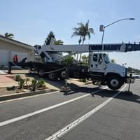 Residential crane work 