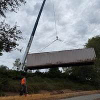 Relocating conex box