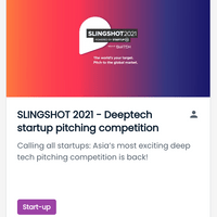 SLINGSHOT 2021 Startup Competition