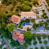 Birds view of the Villa Kerasia and the settlement