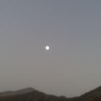 Full moon over the island