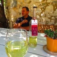 Babis telling us the story of his wine 