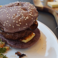 Blackbean & Oyster mushroom Burger