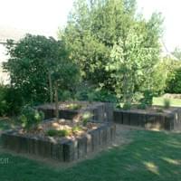 Potager en traverse de chemin de fer