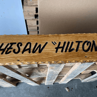 Recreated 'Chesaw Hilton' Sign