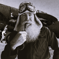 OLD TIME PILOT SANTA