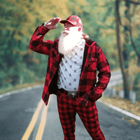 CASUAL LUMBERJACK SANTA