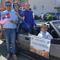 Long Beach Mayor Robert Garcia with KPA at the Cambodian New Year Parade - April 2015