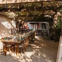 Rustic wedding table design