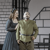 Gemma Ní Bhriain (Enrichetta di Francia), Javier Camarena (Lord Arturo Talbot) - I Puritani - Opéra National de Paris ©Sébastien Mathé/OnP