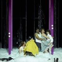 Huw Montague-Rendall (Nardo), Natalia Tanasii (Arminda), Thobela Ntshanyana (Contino Belfiore), Adriana Gonzalez (Serpetta), Gemma Ní Bhriain (Ramiro) -  La Finta Giardiniera, Mozart ©Herwig Prammer