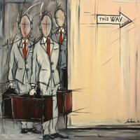 Août 2015 - Philippe Jochem / "Les porteurs de valides 3" 100x100cm ©