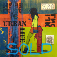 "Urban Life" 24" x 24" on plywood.