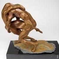 Juliana Freitas BAROQUE EMBRACE I Bronze I Edition of 10 I 18” x 20.5” x 9.5” I 2006
