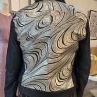 Silver Motorcycle Jacket 
