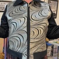 Silver Motorcycle Jacket 