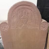 Hand-crafted brownstone headstone