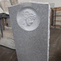 Jesus in Profile Granite Headstone