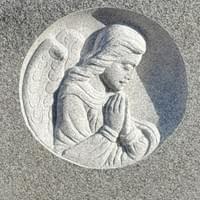 Granite Praying Angel Monument