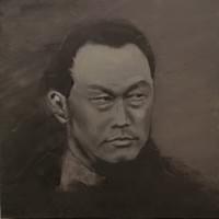 Head of LKY, Oil on Canvas, 61x61 cm