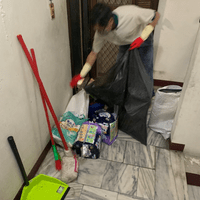 媒合的志工大哥帶了非常多器具