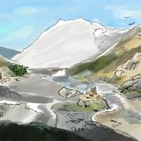 © Illustration pour le livre consacré aux 100 ans du barrage de Barberine, barberine100.ch