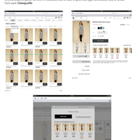Ecommerce wireframes