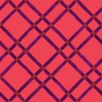 Tropical Trellis Plum on Coral