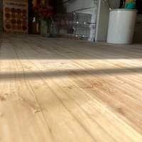 Close up texture of wood countertops showing beautiful grain and a smooth satin finish.