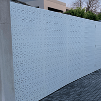 Lazer cut aluminium panels