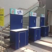Single Panel station with lockable counter