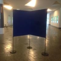 2 Panel "V" Shape Pole & Base Panel