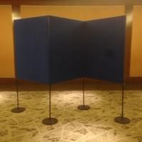 3 Panels "ZigZag" Pole & Base Panels