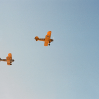 Planes flying by Fire Island, 2020