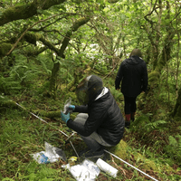 Soil sampling in Scotland (photo: L. Lancastle)