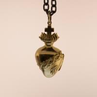 Sacred bleeding heart locket 