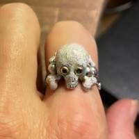 Skull&bones skull ring