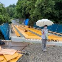 馬越橋（湊川）の橋りょう調査に行きました。