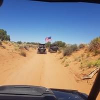 Big wheel, big flag - Moab