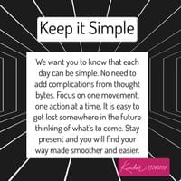 Keep it Simple