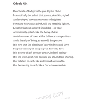 Ode de Nin by Mara Recalis