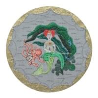 Mermaid blowing a conch