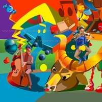 DOUBLE BASS AND VIOLIN