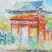 楼門に彩