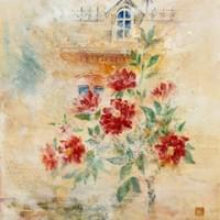 花と洋館ー芍薬ー