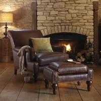 AMADEUS LOUNGE CHAIR AND FOOTSTOOL