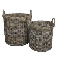 BAHAMA ROUND BASKET (SET OF 2)